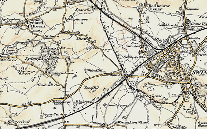 Old map of Westlea in 1897-1899
