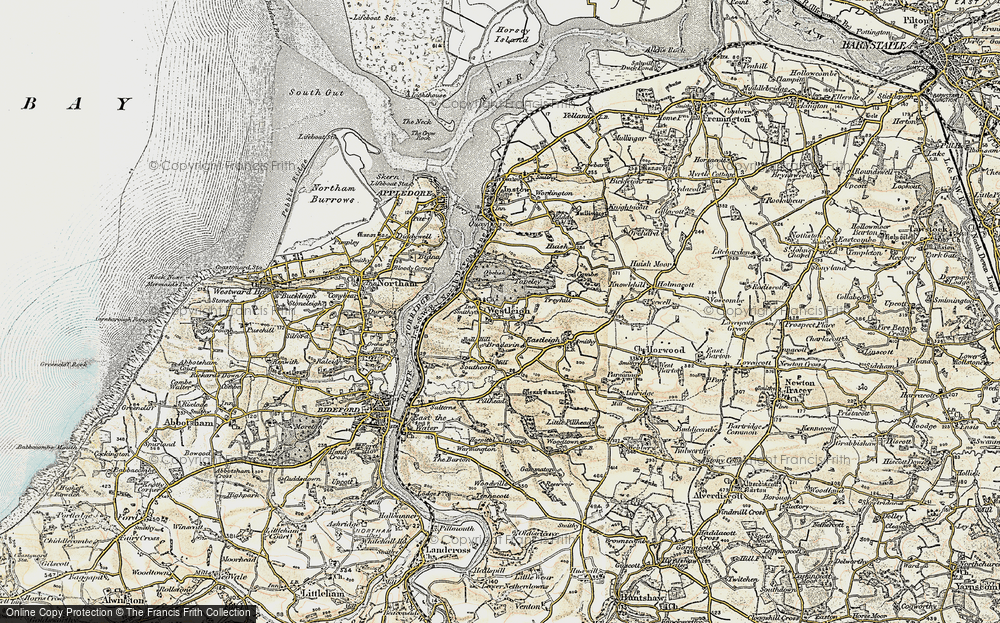 Old Map of Westleigh, 1900 in 1900