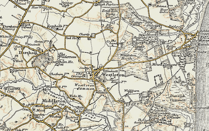 Old map of Westleton in 1901