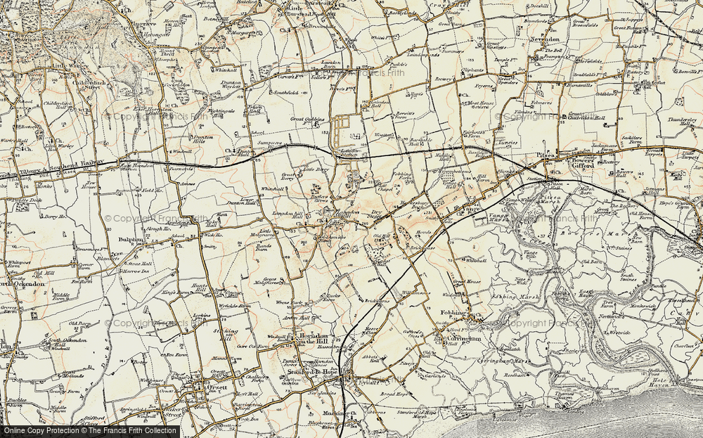 Old Map of Westley Heights, 1898 in 1898