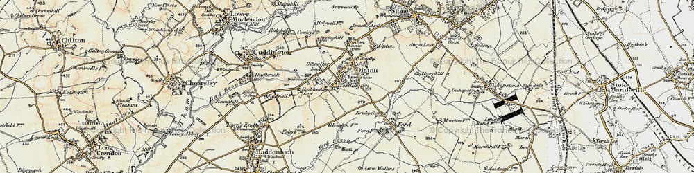 Old map of Westlington in 1898