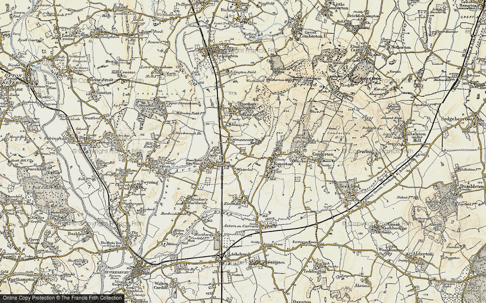 Old Map of Westmancote, 1899-1901 in 1899-1901