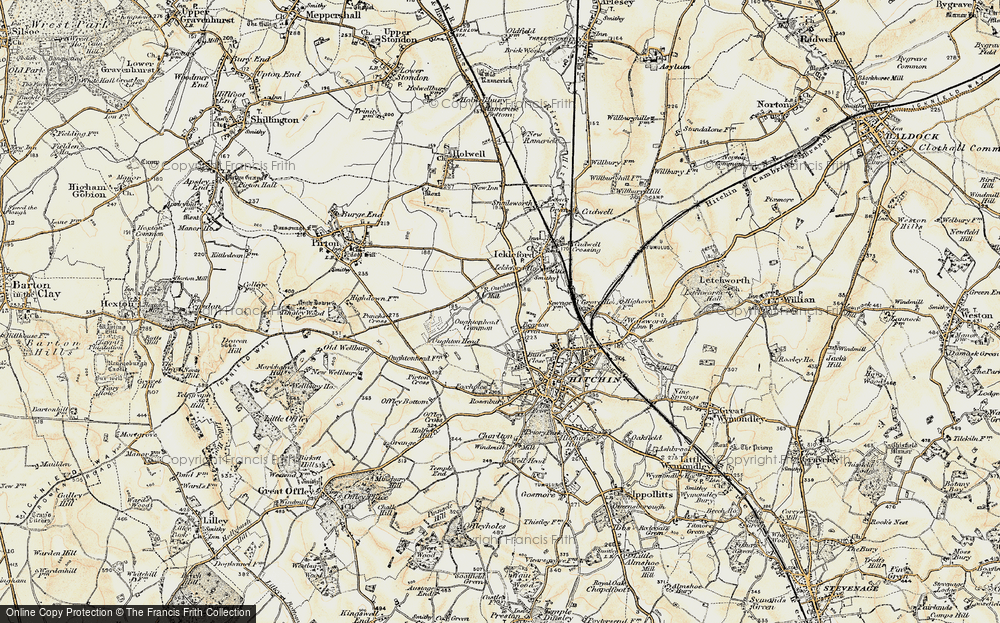 Old Map of Westmill, 1898-1899 in 1898-1899