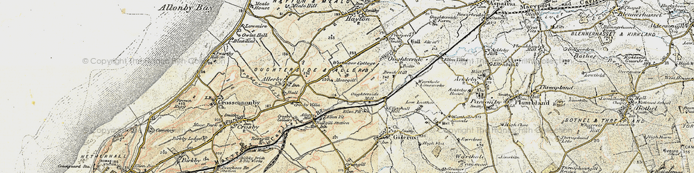 Old map of Westmoor End in 1901-1904