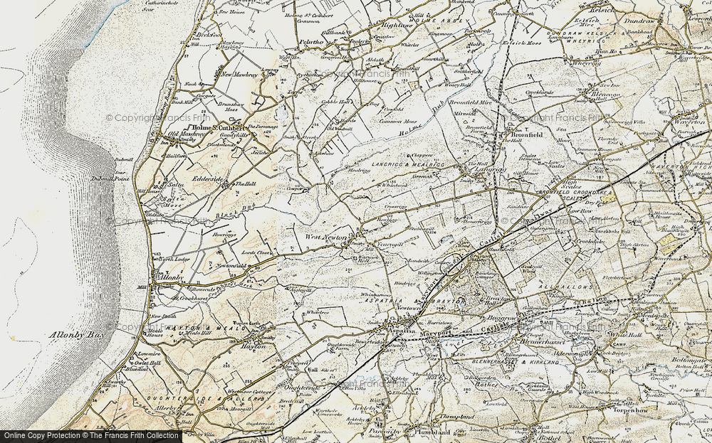 Old Map of Westnewton, 1901-1904 in 1901-1904