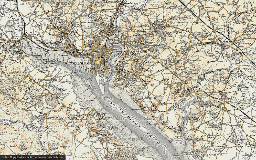 Old Map of Weston, 1897-1909 in 1897-1909