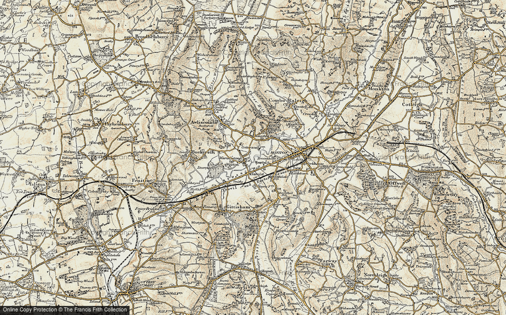 Old Map of Weston, 1898-1900 in 1898-1900