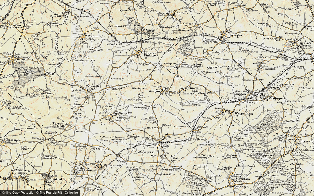 Old Map of Historic Map covering Allithorne Wood in 1898-1901