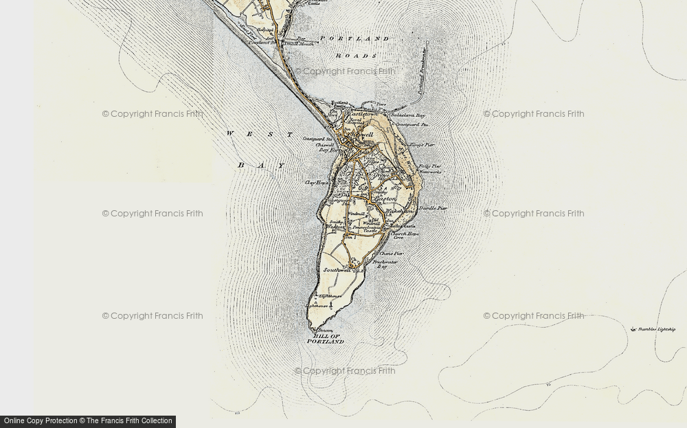 Old Map of Historic Map covering Blacknor in 1899