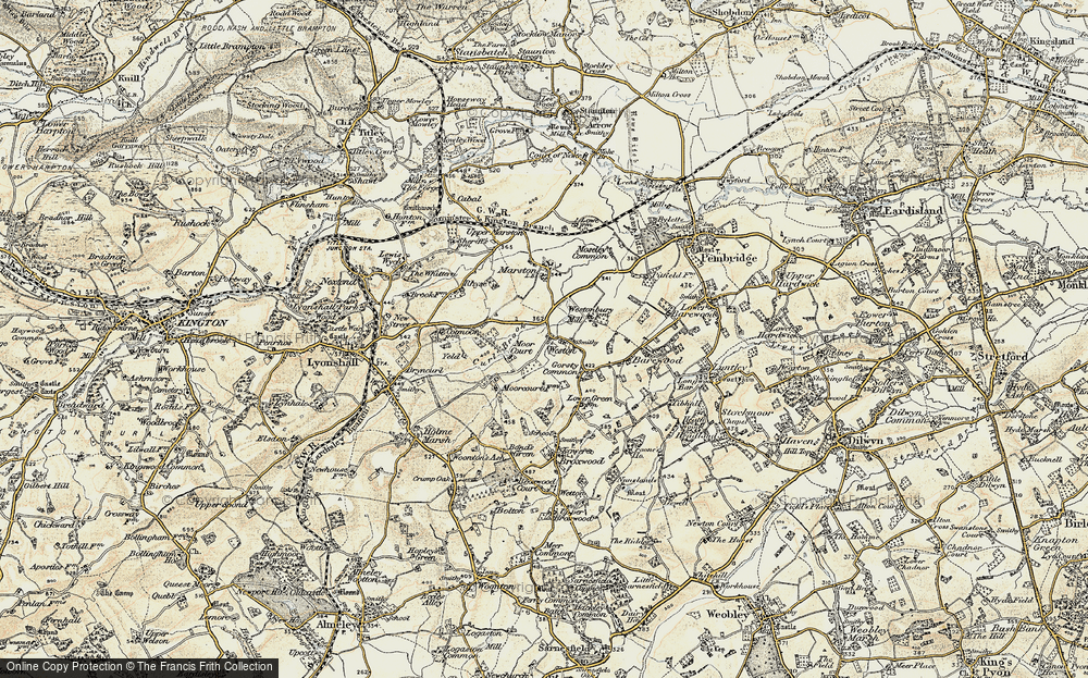 Old Map of Weston, 1900-1903 in 1900-1903