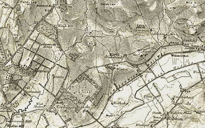 Old map of Westhall in 1904-1905