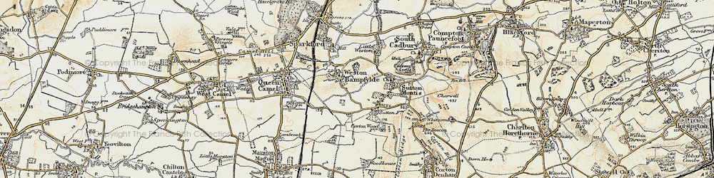 Old map of Weston Bampfylde in 1899