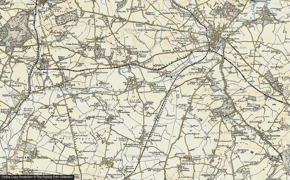 Old Map of Weston-on-Avon, 1899-1901 in 1899-1901