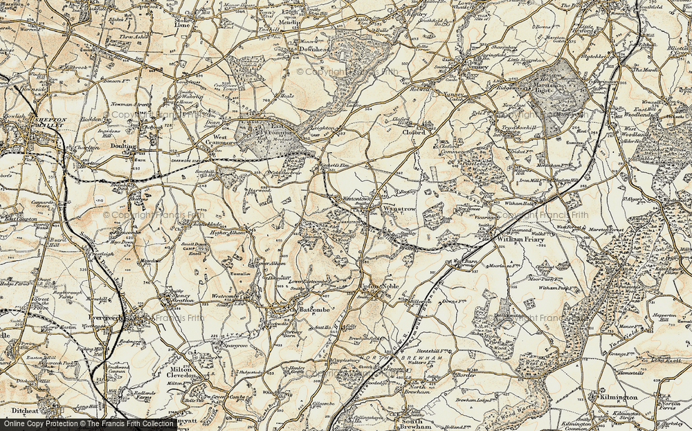 Old Map of Weston Town, 1899 in 1899