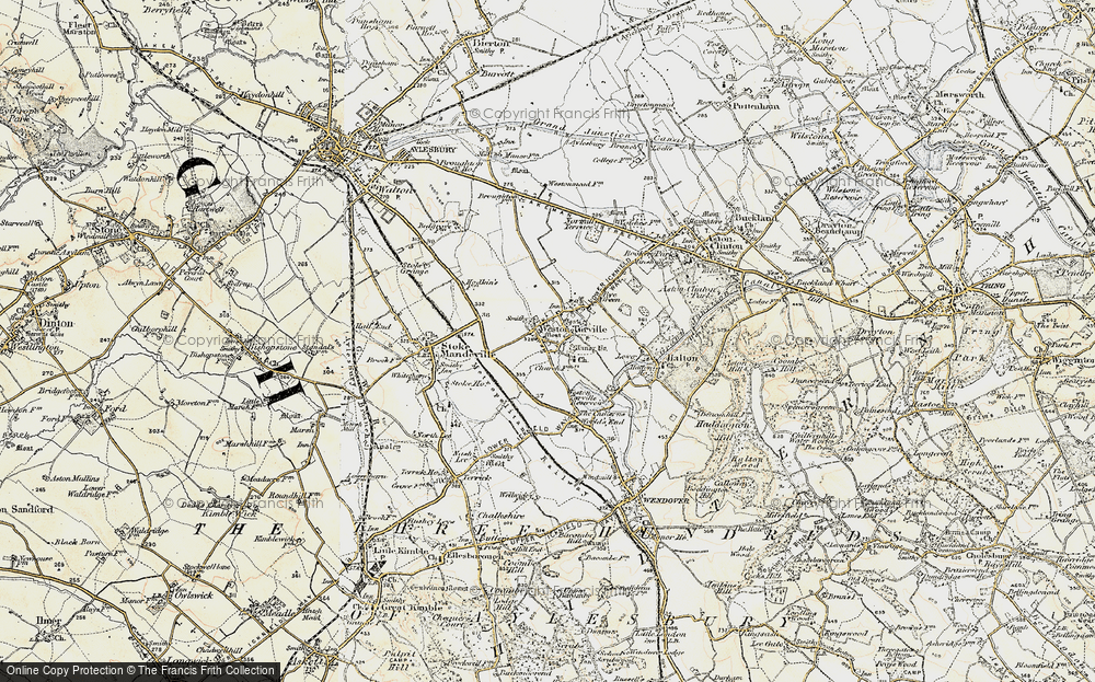 Old Map of Weston Turville, 1898 in 1898