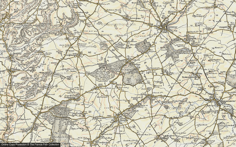 Old Map of Westonbirt, 1898-1899 in 1898-1899