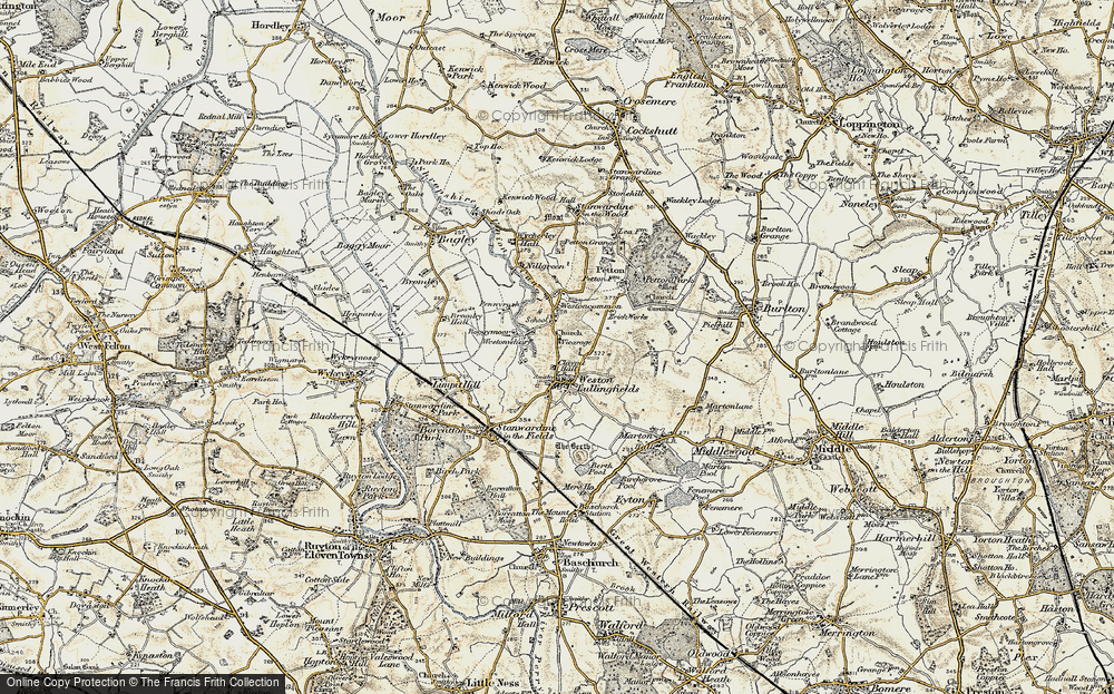 Old Map of Westonwharf, 1902 in 1902