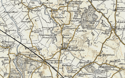 Old map of Westonwharf in 1902