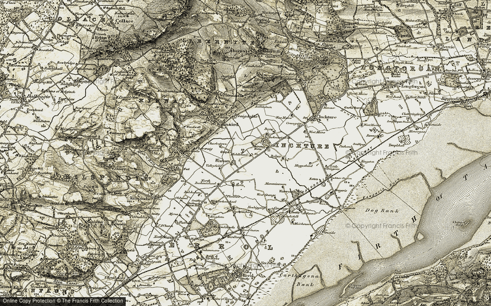 Old Map of Westown, 1907-1908 in 1907-1908