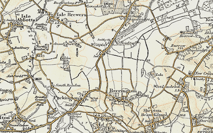 Old map of Westport in 1898-1900