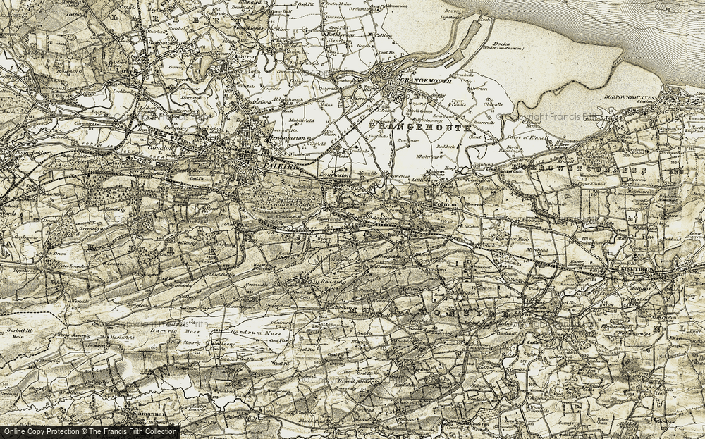 Old Map of Historic Map covering Woodend in 1904-1906