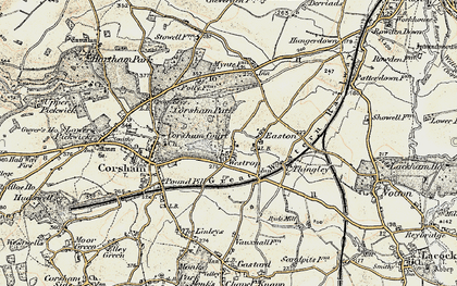 Old map of Westrop in 1899