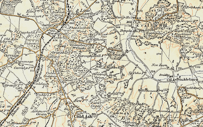 Old map of Brockhurst School in 1897-1900