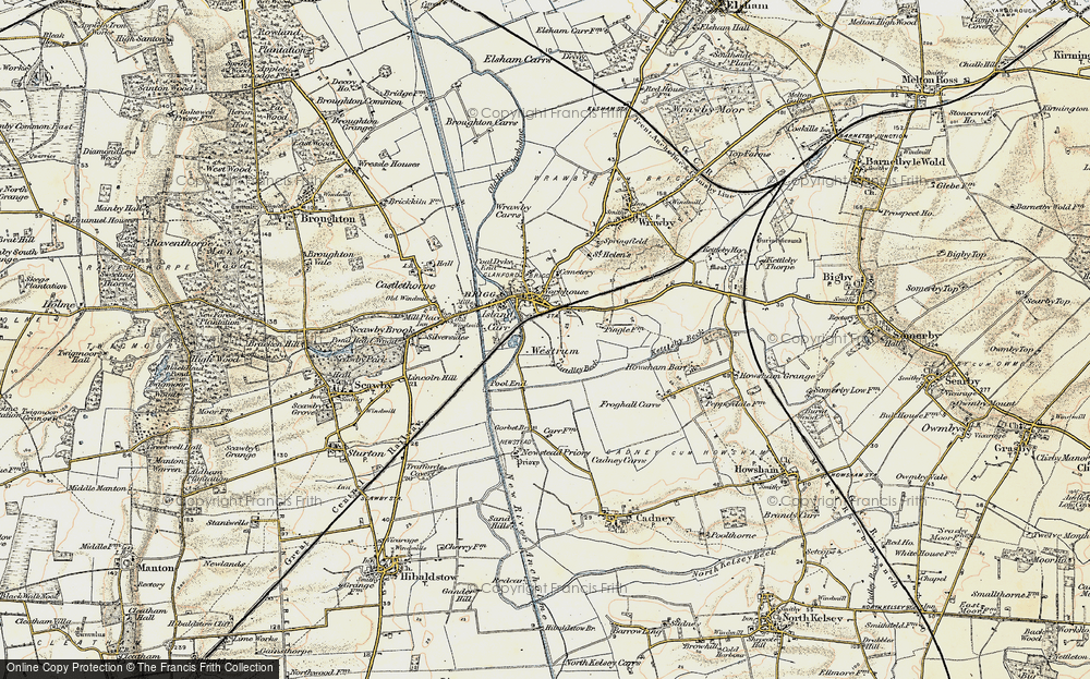 Old Map of Westrum, 1903-1908 in 1903-1908
