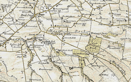 Old map of Beckbottom in 1901-1904