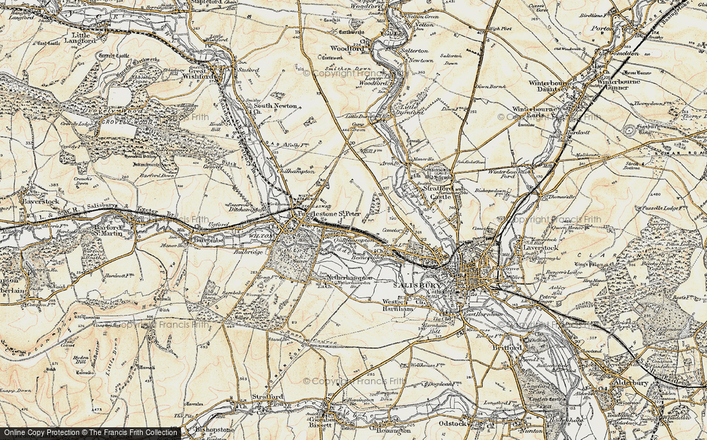 Old Map of Westwood, 1897-1898 in 1897-1898