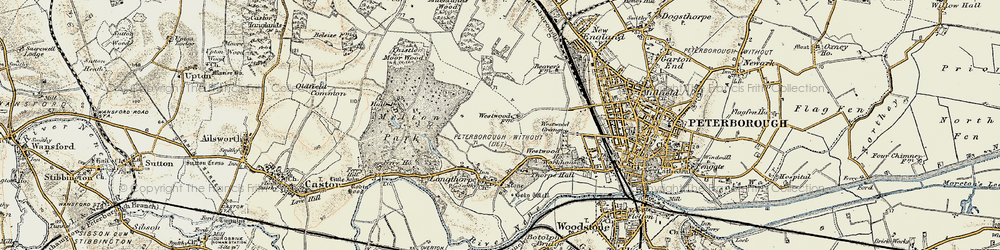 Old map of Westwood in 1901-1902