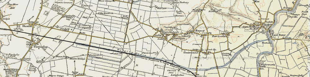 Old map of Westwoodside in 1903