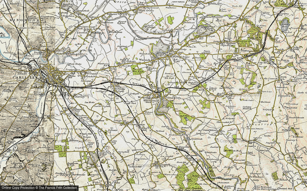 Old Map of Wetheral, 1901-1904 in 1901-1904