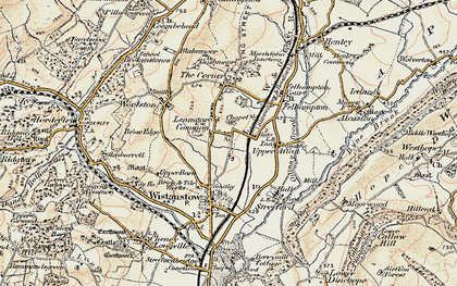 Old map of Wettles in 1902-1903