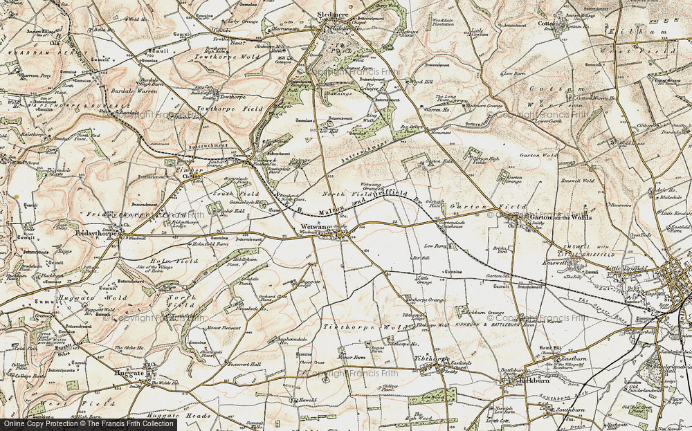 Old Map of Wetwang, 1903-1904 in 1903-1904