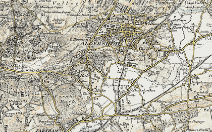 Old map of Weybourne in 1898-1909