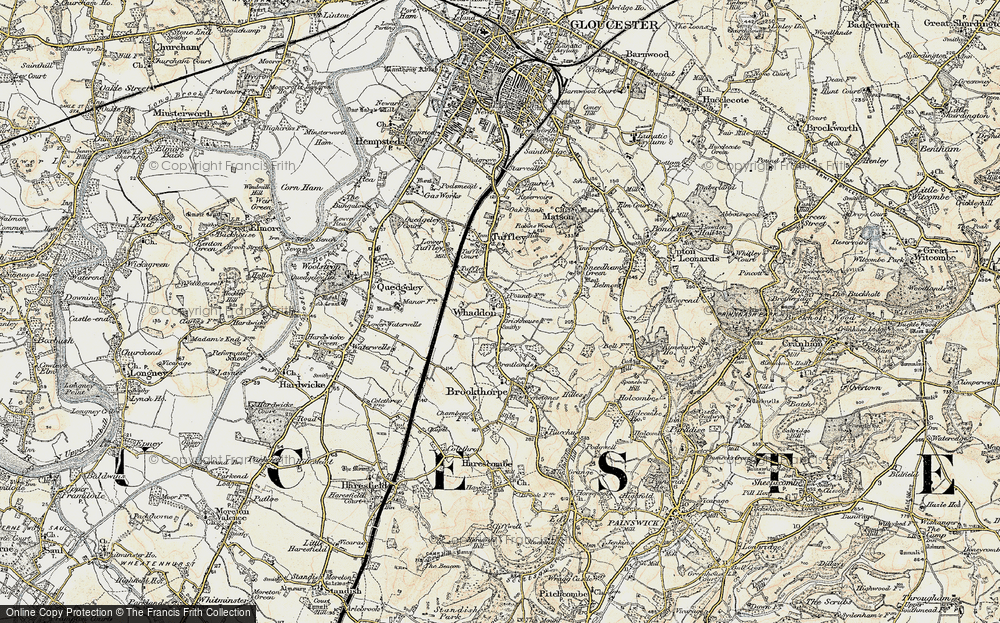 Old Map of Whaddon, 1898-1900 in 1898-1900