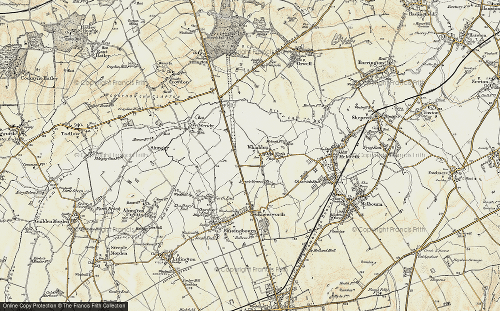 Old Map of Whaddon Gap, 1899-1901 in 1899-1901