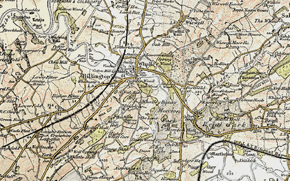 Old map of Whalley Banks in 1903-1904