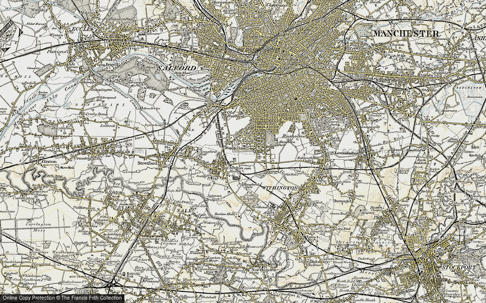 Old Map of Whalley Range, 1903 in 1903