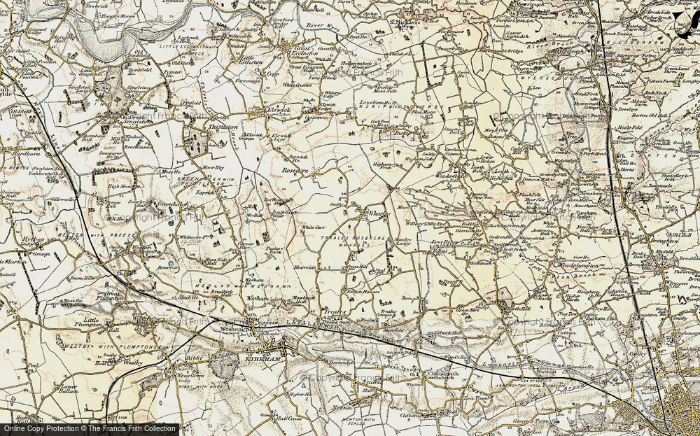 Old Map of Wharles, 1903-1904 in 1903-1904