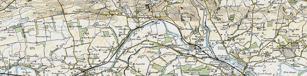 Old map of Wharmley in 1901-1904