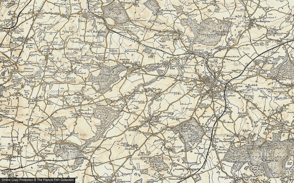 Old Map of Whatley, 1898-1899 in 1898-1899