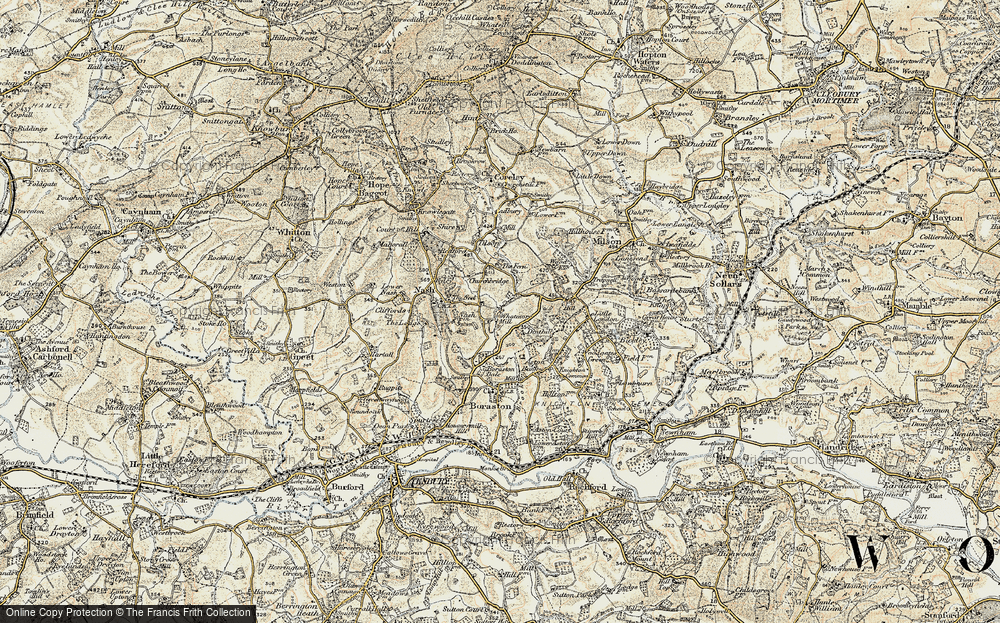 Old Map of Whatmore, 1901-1902 in 1901-1902