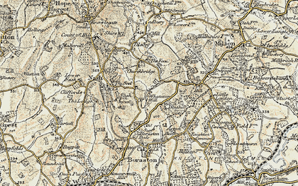 Old map of Whatmore in 1901-1902