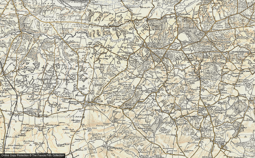 Old Map of Wheat Hold, 1897-1900 in 1897-1900