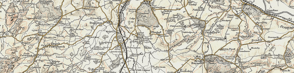 Old map of Lightgreen Coppice in 1902