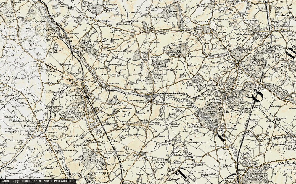 Old Map of Wheathampstead, 1898-1899 in 1898-1899