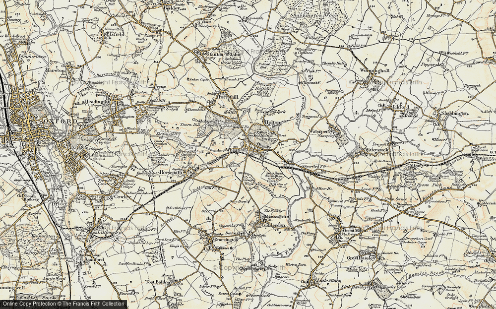 Old Map of Wheatley, 1897-1899 in 1897-1899