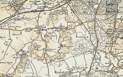 Old map of Binstead Place in 1897-1909